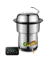 Imichef 2800W Commercial industriel chauffage rapide cuiseur à vapeur électrique marmite cuisson vapeur alimentaire pour une utilisation au restaurant