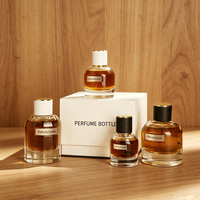 Flacon de parfum en verre épais de luxe Eric, 30 ml, 50 ml, 80 ml, 100 ml, logo personnalisé, flacon de parfum vide rechargeable pour parfum