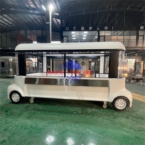 รถขายกาแฟเคลื่อนที่และรถพ่วงขายอาหารพร้อมสถานีขายขนมและลูกอม โครงสร้างสแตนเลส ทนทานต่อการเกิดสนิม - Product Image 1