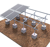 Système de montage solaire fixe sur site personnalisé pour projet photovoltaïque à grande échelle, structure en acier et aluminium