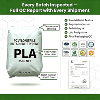 Hoogtransparante PLA FY804 harskorrels 100% zuivere biologisch afbreekbare polymelkzuur voor transparante plaat-extrusie en fruitbakken