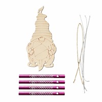 Formes en bois naturel vierges, tranches de bois non finies, ornements artisanaux DIY pour la décoration de l'arbre de Noël et de la fête d'Halloween avec