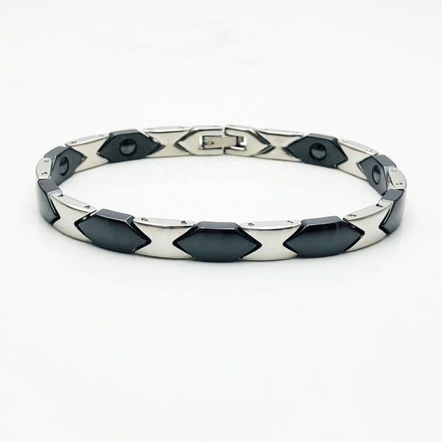 2021 Hot Selling Mens Jewelry Stainless Steel Magnetic Quantum Energy Scalar Bracelet Health
