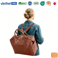 Sac à couches en cuir PU personnalisé multifonction pour bébé avec porte-bouteilles isolés Sac à couches Sac à dos