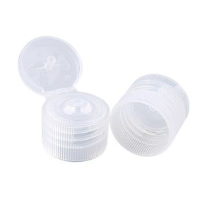 Bán buôn 18/410 18/412 nhựa lật Top <span class=keywords><strong>cap</strong></span> mỹ phẩm vít nắp nhựa gân mịn cho chai - Product Image 1