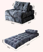 Canapé compressé sous vide, fauteuil paresseux pliable, pouf carré, adapté aux salons et aux chambres à coucher