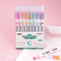 Ensemble de 8 marqueurs à pointe roulante colorés pour le dessin artistique