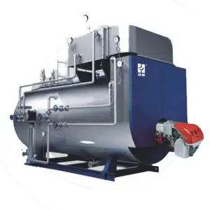 New Horizontal Fire Tube WNS Industrial Steam Boiler 1 to 20 Ton Oil and Gas Fired Low Pressure for Hotels and Farms