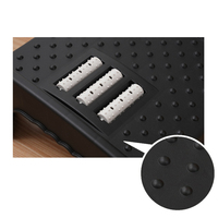 Reposapiés Ergonómico de Altura Ajustable con Doble Rodillo de Masaje para Debajo del Escritorio, para Hogar, Oficina, Dormitorio, Hotel, Escuela, Hospital