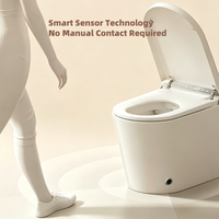 WC intelligent haut de gamme avec bidet intégré, chasse d'eau Tornado, glaçure antibactérienne, pour suites hôtelières et usage commercial
