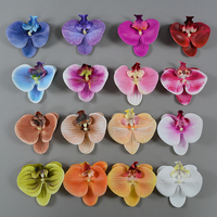 Usine directe artificielle Latex papillon orchidée grande tête de fleur boîte à fleurs accompagnement boîte-cadeau décoration