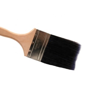 Pincel de pintura con pegamento epoxi Industrial de grado DIY con mango de madera OEM, cerdas de fibra sintética para pintura de muebles interiores - Product Image 4