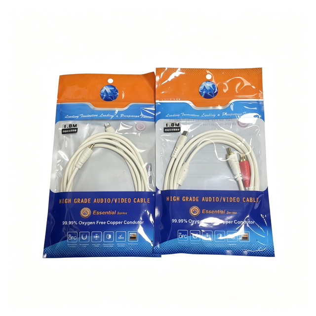 3.5mm Type C to 2RCA 2 Lotus-head Golden Plated Car Audio Cable PVC Jacket Pure Copper Conductor