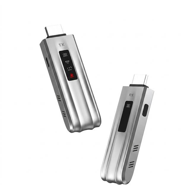 Wireless Display Transmitter and Receiver 1080P 60Hz 5GHz 50m Plug and Play for Laptop TV Projector