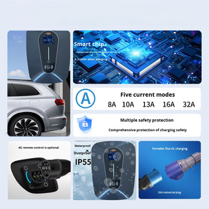 Estación de Carga de Pared con Regulación de Corriente Tipo Botón, con Salida de 3.5kW-22kW y Entrada de 85V-380V para Vehículos de Nueva Energía - Product Image 3