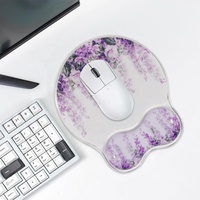 Tapis de souris en gel de silicone transparent avec repose-poignet, impression UV, couleur personnalisée, 240x208mm, design Kawaii en cristal, pour bureau et maison