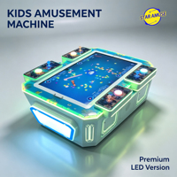 Machine de jeu d'arcade interactive serpent à monnayeur de 42 pouces pour 4 joueurs, idéale pour les centres de jeux pour enfants