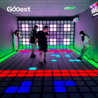 Jeu interactif d'évasion au sol à LED actif pour enfants, en plastique et en métal, pour jouer à l'intérieur, parc de trampoline, centre commercial, parc d'aventure