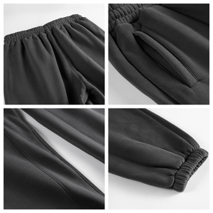 <span class=keywords><strong>Pantaloni</strong></span> <span class=keywords><strong>Tuta</strong></span> Unisex Casual <span class=keywords><strong>Felpati</strong></span> di Alta Qualità con Logo Personalizzato, Autunno Inverno, Vendita all'Ingrosso, 350-400gsm, Pesanti con Polsini Elastici - Product Image 3