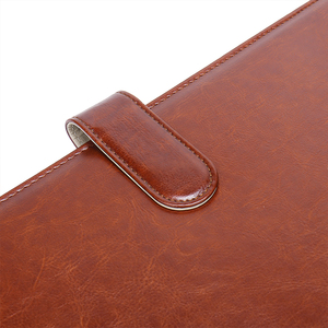 Collection classique a4 diverses fonctions de stockage affaires cuir Pu gaufré a4 coussin à glissière <span class=keywords><strong>folio</strong></span> portefeuille personnalisé - Product Image 5