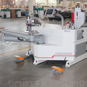 Máquina recortadora automática de bandas de borde de doble función, para fabricación de muebles de carpintería, motor de encolado como componente central, 2 unidades - Product Image 5