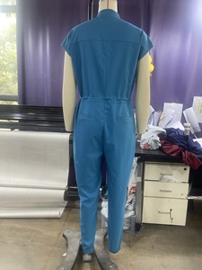 ชุดพยาบาลสำหรับทุกเพศชุดจั๊มสูทแขนสั้น2024ใหม่ชุดวิ่งออกกำลังกายสำหรับร้านเสริมสวยชุดพยาบาลของผู้หญิงในโรงพยาบาล - Product Image 6