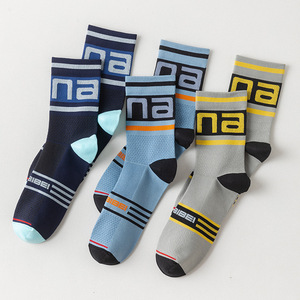 SunaiBei Cycling Socks Mid-Calf Quick Dry Compression Nylon Bike Sport Socks For Men Women Spring Outdoor - Product Image 3