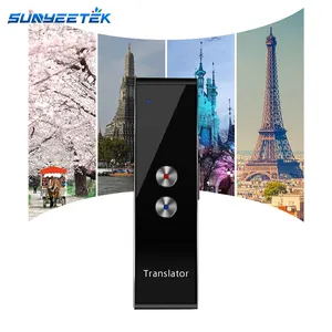 Sunyeetek T8 + 블랙/골드/실버 96 언어 실시간 번역 영어 스페인어 번역기