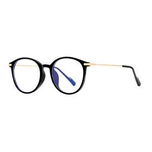 Montures de lunettes ovales de style coréen en TR90, monture intégrale, verres PC anti-lumière bleue, lunettes d'ordinateur unisexe anti-radiation - Product Image 1