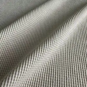 Factory High Quality Knitted CVC Jersey Fabric 40%%polyester 60%Cotton Waffle Fabric For Dress And Shirts