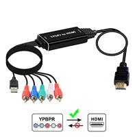 2m RCA RGB YPbPr vers HDMI convertisseur composant câble adaptateur prend en charge 1080P 60Hz vidéo Audio pour ordinateur portable Xbox One PS4 HDTV