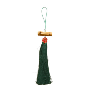 Bamboo Tassel Pendant Key Chain Cord Chinese Style Decorative Accessories For Bag Tea Set Individually Packaged - Product Image 5