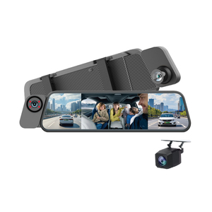 10 Inch IPS WiFi G-Sensor <strong>Mirror</strong> 3 Channel 4K <strong>Dash</strong> <strong>Cam</strong> Car DVR with 1 Year Warranty Blind Spot Recorder Video Recorder - Product Image 1