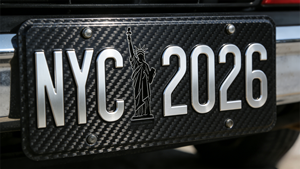 Plaque d'immatriculation personnalisée en fibre de carbone Statue de la Liberté New York 2026 – Échantillon gratuit, faible MOQ pour voitures - Product Image 3