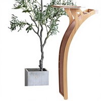 Arbre à chat mural en bois massif, style moderne, hamac multi-chats, griffoir robuste et peu encombrant, durable pour une utilisation prolongée