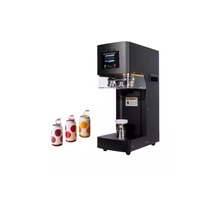 Machine de scellage de canettes entièrement automatique pour l'utilisation au restaurant pour le thé au lait Couvercles en plastique en aluminium optimal pour sceller plusieurs canettes
