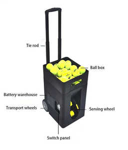 Machine de service de balle de <span class=keywords><strong>tennis</strong></span> portable avec télécommande App Master Topspin Coaching Technology Padel Abs Distributeur durable - Product Image 6