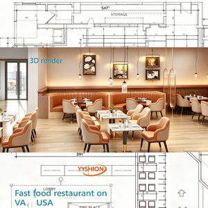 Ensemble de mobilier de restaurant de style moderne, table et chaises en cuir pour restaurant, salle de banquet et steakhouse - Product Image 3