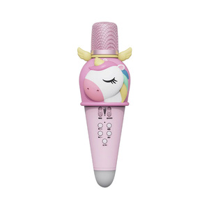 Microphone portable sans fil Bluetooth pour enfants avec lumière, microphone d'extérieur, lecteur de musique, jouets pour fête d'anniversaire - Product Image 4