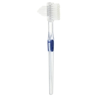 TC008 Zogear Brosse à dents en nylon rigide pour prothèses dentaires, Brosse de nettoyage pour fausses dents