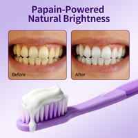 Dentifrice à l'enzyme de papaïne KeLeek, pâte blanchissante naturelle pour les dents, élimine les taches de café et de thé, soin buccal pour les dents sensibles, 105g