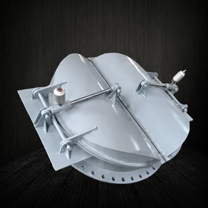 Vanne à battant hydraulique à double porte en acier inoxydable, anti-refoulement pour drainage des eaux usées - Product Image 4
