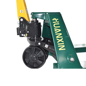 Camion de palette manuel vert militaire 550x1150mm avec roues en nylon noir pour la logistique d'entrepôt - Product Image 2