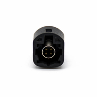Conector Macho HSD de Alta Velocidad de 4 Pines con Código A para Montaje en PCB a Través del Orificio para Radio Automotriz