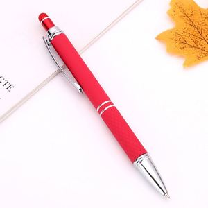 Stylo portable en aluminium personnalisé avec stylet - Stylos imprimés en sérigraphie pour cadeaux promotionnels - Product Image 2