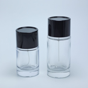 Flacon de parfum rond en verre avec bouchon noir, nouveau design 2023, 30 ml, 50 ml, 100 ml - Product Image 2