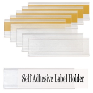 Supermercado Venta al por menor Adhesivo Comestibles Plástico Pvc Acrílico Etiqueta Adhesiva Tira DE DATOS Precio Titular para estantes - Product Image 5