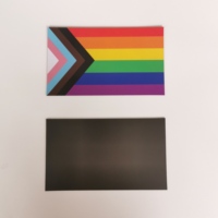 Aimant magnétique pour pare-chocs de voiture ou réfrigérateur, 5 x 3 pouces, LGBT, égalité, gay, lesbien, bisexuel, transgenre, soutien, arc-en-ciel