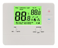 Thermostat monophasé 24V pour pompe à chaleur, 1 chauffage 1 refroidissement, régulateur de température