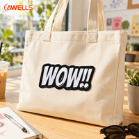 Patch brodé personnalisé AWELLS WOW, style bande dessinée, logo pop culture pour vêtements streetwear et accessoires de sacs
